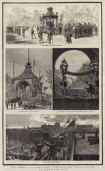 Il funerale del presidente Garfield, la camera ardente a Cleveland, Ohio